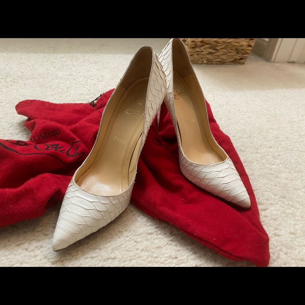 Louboutin Pigalle Snake skin style